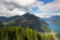 Mountain view from the top - Alpbach valley, Austria Royalty Free Stock Photo