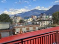 Mountain view from Toxidiko guest house in pokhara