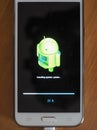 Android OS installing system update