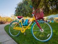 Google bicycle in Googleplex headquarters main office