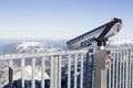 Mountain view from Zugspitze, Bavaria, Germany, wintertime