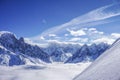 Mountain views in Chamonix