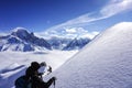 Mountain views in Chamonix