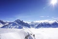 Mountain views in Chamonix