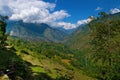 Mountain views of the Tatopani area during trekking around Annapurna Annapurna Circuit, Himalaya, Nepal Royalty Free Stock Photo