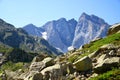 Mountain Vignemale in the national park Pyrenees. Royalty Free Stock Photo