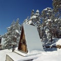 Mountain villa in winter
