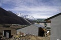 The mountain village of dingboche everest region