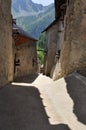 Mountain village of Ferrere Argentera, Valle Stura, Cuneo Royalty Free Stock Photo