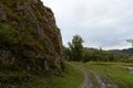 Mountain village Generalka Altai Territory in Western Siberia. Russia Royalty Free Stock Photo