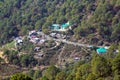 Mountain village in the Himalayas Royalty Free Stock Photo