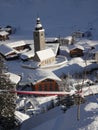 The mountain village of lech arlberg voralberg Royalty Free Stock Photo