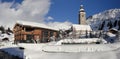 The mountain village of lech voralberg Royalty Free Stock Photo