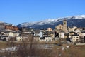 Mountain village of Les Angles in Pyrenees Orientales, France Royalty Free Stock Photo