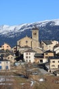 Mountain village of Les Angles in Pyrenees Orientales, France Royalty Free Stock Photo