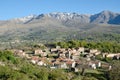 Mountain village in the middle of Corsica Royalty Free Stock Photo