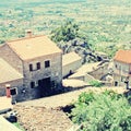 Mountain village Monsanto(Portugal) Royalty Free Stock Photo