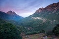 Mountain village of Ota Corsica France