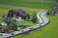 Mountain village in Otztal, Tirol, Austria Royalty Free Stock Photo