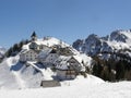 Mountain village panorama Royalty Free Stock Photo
