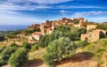 Mountain village Pigna Corsica Royalty Free Stock Photo