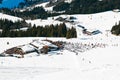 Mountain village in Saalbach Hinterglemm region Royalty Free Stock Photo