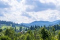 Mountain village Vorokhta in the Carpathians Royalty Free Stock Photo