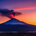 mountain volcano landscape sky nature cloud mountain cloud