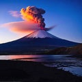 mountain volcano landscape sky nature cloud mountain cloud