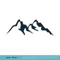 Mountain, Volcano, Summit, Peak Icon Vector Logo Template Illustration Design. Vector EPS 10 Royalty Free Stock Photo