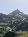 Mountain waterfall in Alps. Royalty Free Stock Photo