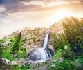 Mountain waterfall