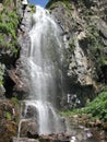Mountain, waterfall