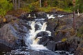 Mountain waterfall. fast stream water Royalty Free Stock Photo