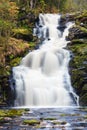 Mountain waterfall. fast stream water Royalty Free Stock Photo