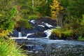 Mountain waterfall. fast stream water Royalty Free Stock Photo