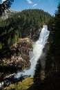 Mountain waterfall Krimml Royalty Free Stock Photo