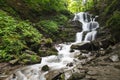 Mountain waterfall Shipot. Carpathians. Ukraine Royalty Free Stock Photo