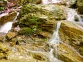 Mountain waterfall stream long exposure effect Royalty Free Stock Photo