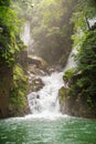 Mountain waterfall in Sunny day