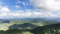 Mountain and white cloud on blue sky in Phu Ruea National Park N