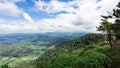 Mountain and white cloud on blue sky in Phu Ruea National Park N