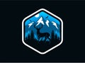 Mountain Forest Wildlife Emblem
