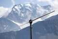 Mountain wind turbine Royalty Free Stock Photo