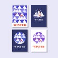 Mountain winter cards.