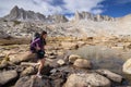 Mountain Woman Backpacker