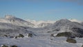 Mount Hoven top in Loen in Vestland in Norway Royalty Free Stock Photo