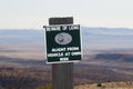 Mountain Zebra National Park, South Africa: warning sign about lions