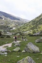 Mountainbikers in Tyroler Ziller Valley, Austria