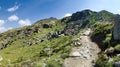 Mountaineering path to the refuge Vittorio Sella, in Valnontey - Gran Paradiso